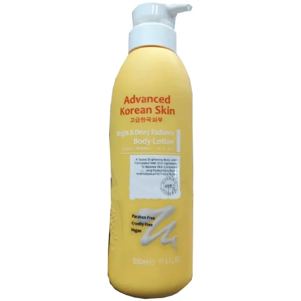 Advanced korean skin bright & dewy radiance body lotion papaya&ceramides, vitamin C&vit A